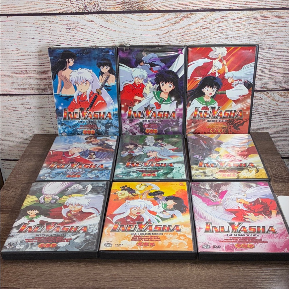 InuYasha DVD Collection Volumes 10-19 Pre Owned
